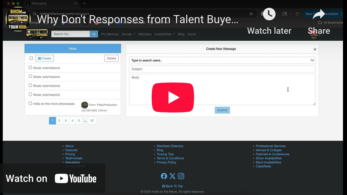 Booking Responses Video - IOTM